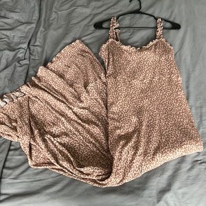 Vici mauve floral maxi dress